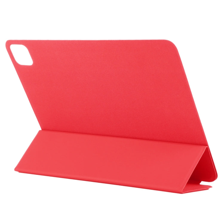 For iPad Air 13 2024 / Pro 12.9 2020 Non-buckle Double-sided Magnetic Flip Leather Tablet Case With Holder & Sleep / Wake-up Function(Red) - iPad Pro 12.9 (2020) Cases by buy2fix | Online Shopping UK | buy2fix