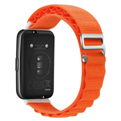 For Huawei Band 7 Loop Nylon Watch Band(Orange) - Watch Bands by buy2fix | Online Shopping UK | buy2fix