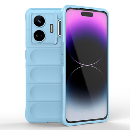 For Realme GT Neo 5 5G Magic Shield TPU + Flannel Phone Case(Light Blue) - Realme Cases by buy2fix | Online Shopping UK | buy2fix