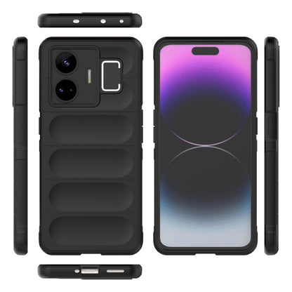 For Realme GT Neo 5 5G Magic Shield TPU + Flannel Phone Case(White) - Realme Cases by buy2fix | Online Shopping UK | buy2fix