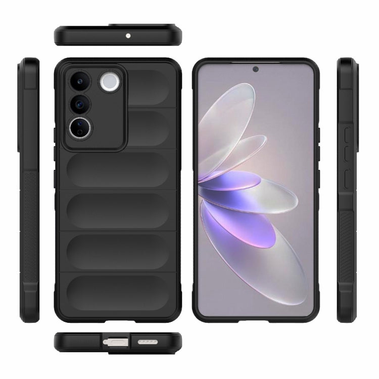 For vivo S16e 5G Magic Shield TPU + Flannel Phone Case(Purple) - vivo Cases by buy2fix | Online Shopping UK | buy2fix