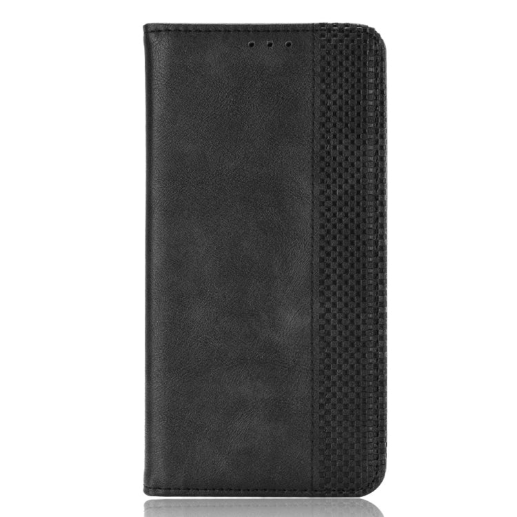 For Doogee X97 / X97 Pro Magnetic Buckle Retro Texture Leather Phone Case(Black) - Doogee Cases by buy2fix | Online Shopping UK | buy2fix