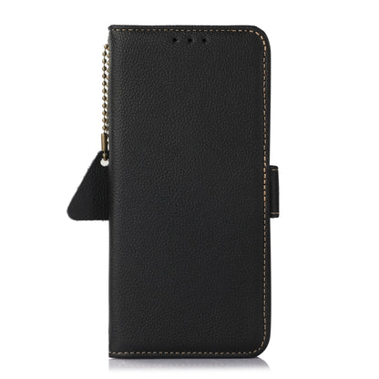 For Xiaomi Redmi K70 Pro Side-Magnetic TJ Genuine Leather RFID Phone Case(Black) - K70 Pro Cases by buy2fix | Online Shopping UK | buy2fix