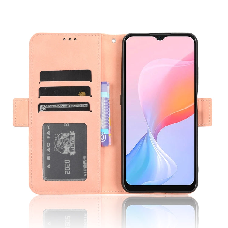 For Blackview A85 Skin Feel Calf Texture Card Slots Leather Phone Case(Pink) - More Brand by buy2fix | Online Shopping UK | buy2fix