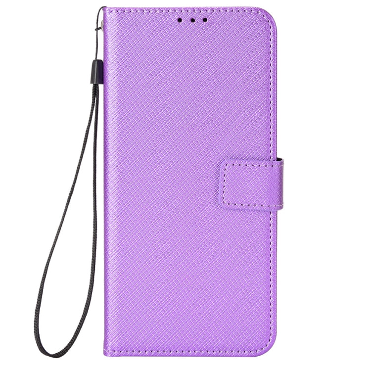 For Doogee X97 / X97 Pro Diamond Texture Leather Phone Case(Purple) - Doogee Cases by buy2fix | Online Shopping UK | buy2fix