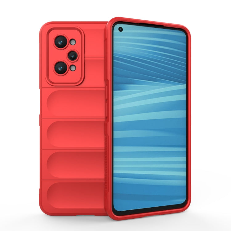 For Realme GT2 Magic Shield TPU + Flannel Phone Case(Red) - Realme Cases by buy2fix | Online Shopping UK | buy2fix