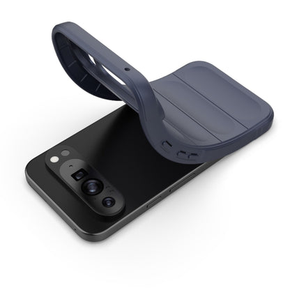 For Google Pixel 9 Pro XL 5G Magic Shield TPU + Flannel Phone Case(Dark Blue) - Google Cases by buy2fix | Online Shopping UK | buy2fix