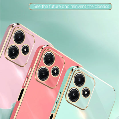 For Xiaomi Redmi Note 12R XINLI Straight Edge 6D Electroplate TPU Phone Case(Celestial Blue) - Xiaomi Cases by XINLI | Online Shopping UK | buy2fix