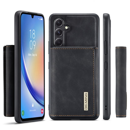 For Samsung Galaxy A34 5G DG.MING M1 Series 3-Fold Multi Card Wallet + Magnetic Phone Case(Black) - Galaxy Phone Cases by DG.MING | Online Shopping UK | buy2fix