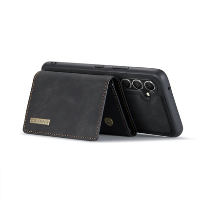 For Samsung Galaxy A34 5G DG.MING M1 Series 3-Fold Multi Card Wallet + Magnetic Phone Case(Black) - Galaxy Phone Cases by DG.MING | Online Shopping UK | buy2fix