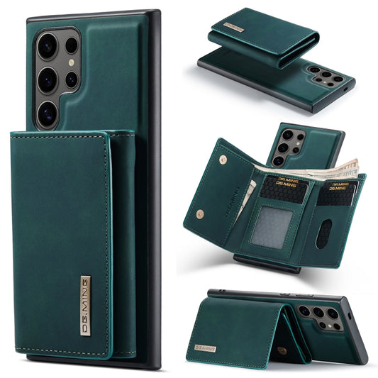 For Samsung Galaxy S24 Ultra 5G DG.MING M1 Series 3-Fold Multi Card Wallet + Magnetic Phone Case(Green) - Galaxy S24 Ultra 5G Cases by DG.MING | Online Shopping UK | buy2fix