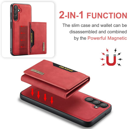 For Samsung Galaxy A15 5G / A15 4G DG.MING M2 Series 3-Fold Multi Card Bag + Magnetic Phone Case(Red) - Galaxy Phone Cases by DG.MING | Online Shopping UK | buy2fix