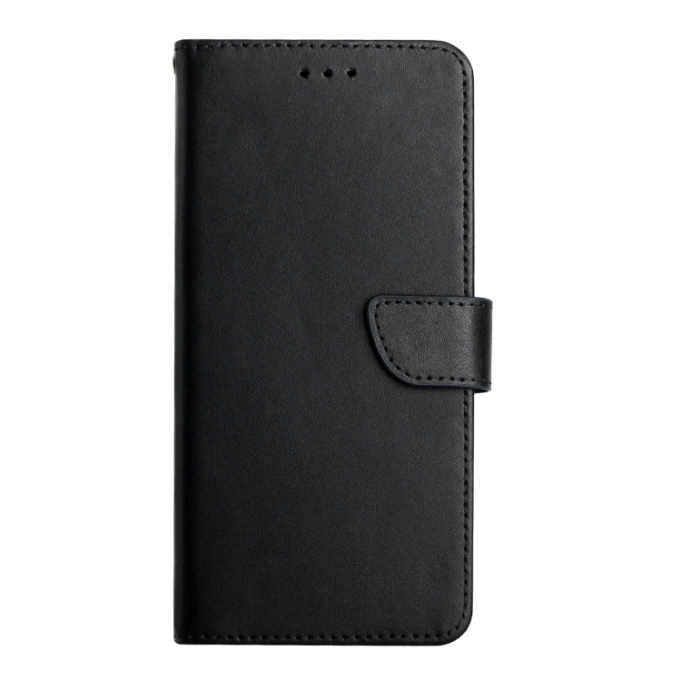 For Xiaomi Redmi Note 13 Global Genuine Leather Fingerprint-proof Flip Phone Case(Black) - Note 13 Cases by buy2fix | Online Shopping UK | buy2fix