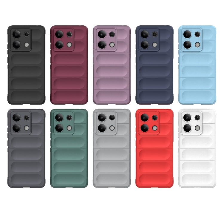 For Xiaomi Redmi Note 13 4G Global Magic Shield TPU + Flannel Phone Case(Grey) - Note 13 Cases by buy2fix | Online Shopping UK | buy2fix
