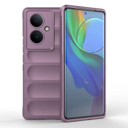 For vivo Y78+ Global Magic Shield TPU + Flannel Phone Case(Purple) - vivo Cases by buy2fix | Online Shopping UK | buy2fix
