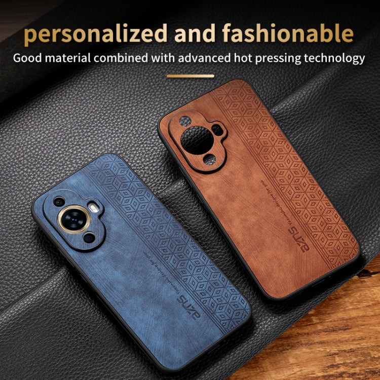 For Huawei nova 11 AZNS 3D Embossed Skin Feel Phone Case(Sapphire Blue) - Huawei Cases by AZNS | Online Shopping UK | buy2fix