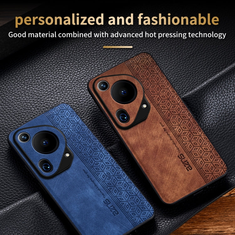 For Huawei Pura 70 Ultra AZNS 3D Embossed Skin Feel Phone Case(Brown) - Huawei Cases by AZNS | Online Shopping UK | buy2fix