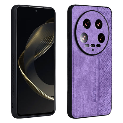 For Xiaomi 14 Ultra AZNS 3D Embossed Skin Feel Phone Case(Purple) - 14 Ultra Cases by AZNS | Online Shopping UK | buy2fix