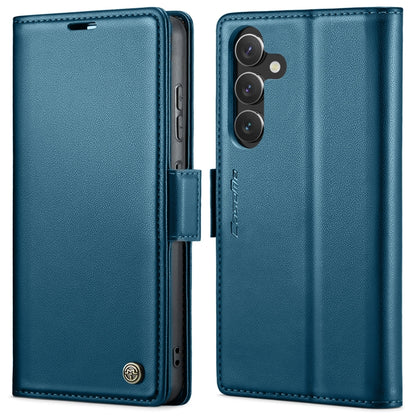 For Samsung Galaxy A55 CaseMe 023 Butterfly Buckle Litchi Texture RFID Anti-theft Leather Phone Case(Blue) - Galaxy Phone Cases by CaseMe | Online Shopping UK | buy2fix