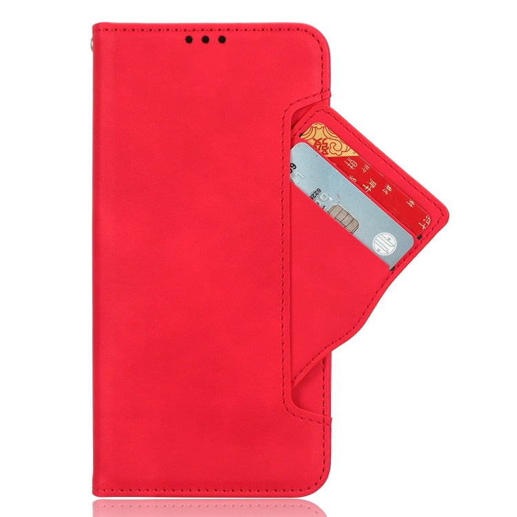 For Motorola Moto G Stylus 5G 2023 Skin Feel Calf Texture Card Slots Leather Phone Case(Red) - Motorola Cases by buy2fix | Online Shopping UK | buy2fix