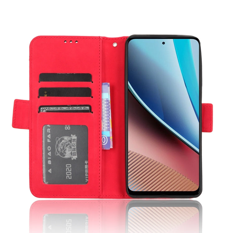 For Motorola Moto G Stylus 5G 2023 Skin Feel Calf Texture Card Slots Leather Phone Case(Red) - Motorola Cases by buy2fix | Online Shopping UK | buy2fix