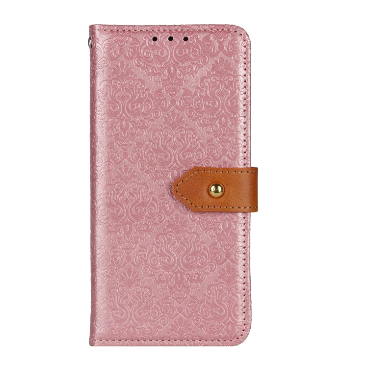 For Xiaomi Poco X6 Pro 5G/Redmi K70E European Floral Embossed Leather Phone Case(Pink) - K70E Cases by buy2fix | Online Shopping UK | buy2fix