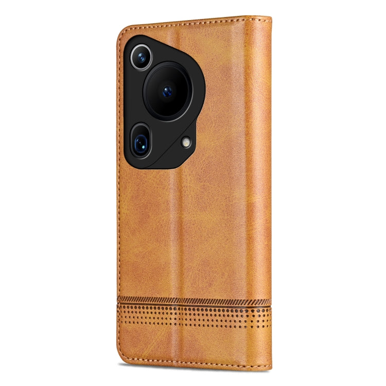 For Huawei Pura 70 Ultra AZNS Magnetic Calf Texture Flip Leather Phone Case(Light Brown) - Huawei Cases by AZNS | Online Shopping UK | buy2fix