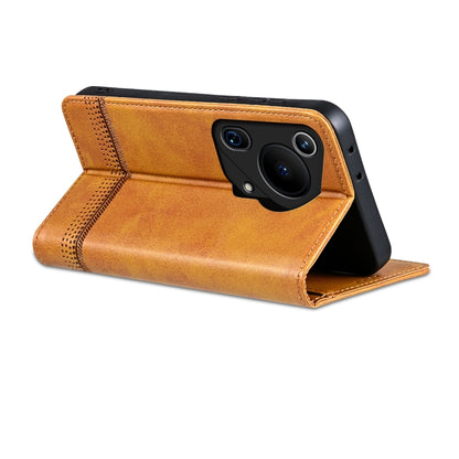 For Huawei Pura 70 Ultra AZNS Magnetic Calf Texture Flip Leather Phone Case(Light Brown) - Huawei Cases by AZNS | Online Shopping UK | buy2fix