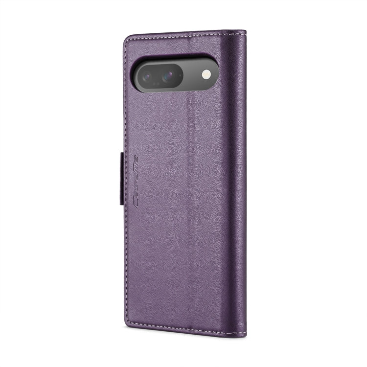 For Google Pixel 9 / 9 Pro CaseMe 023 Butterfly Buckle Litchi Texture RFID Anti-theft Leather Phone Case(Pearly Purple) - Google Cases by CaseMe | Online Shopping UK | buy2fix