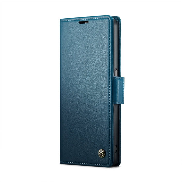 For OPPO A57 4G Global/A57s 4G Global CaseMe 023 Butterfly Buckle Litchi Texture RFID Anti-theft Leather Phone Case(Blue) - OPPO Cases by CaseMe | Online Shopping UK | buy2fix