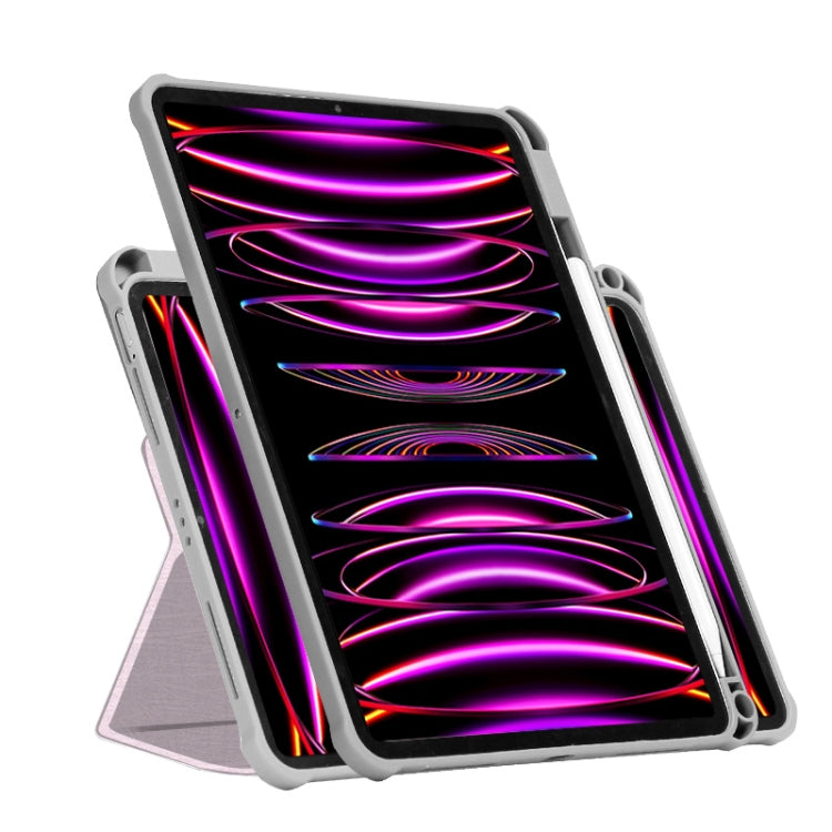 For iPad Air 11 2024 / iPad Pro 11 720 Rotation Magnetic Painted Leather Smart Tablet Case(Tulip Glass) - iPad Pro 11 (2022/2021) Cases by buy2fix | Online Shopping UK | buy2fix