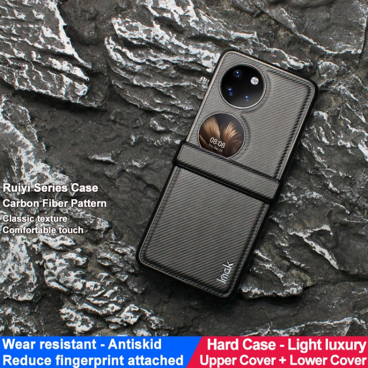 For Huawei Pocket 2 imak Ruiyi Series Carbon Fiber PU + PC Phone Case - Huawei Cases by imak | Online Shopping UK | buy2fix