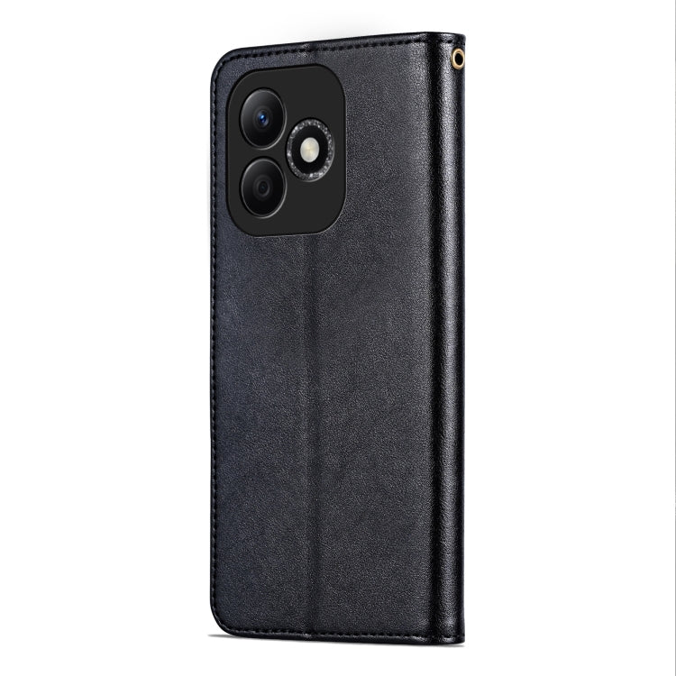 For Honor X60i AZNS Sheepskin Texture Flip Leather Phone Case(Black) - Honor Cases by AZNS | Online Shopping UK | buy2fix