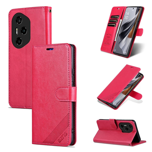 For Honor 300 Pro AZNS Sheepskin Texture Flip Leather Phone Case(Red) - Honor Cases by AZNS | Online Shopping UK | buy2fix