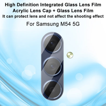 For Samsung Galaxy M54 5G imak Integrated Rear Camera Lens Tempered Glass Film with Lens Cap - For Samsung by imak | Online Shopping UK | buy2fix