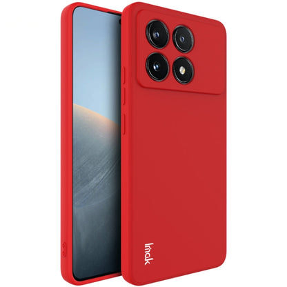 For Xiaomi Poco X6 Pro 5G/Redmi K70E 5G IMAK UC-4 Series Straight Edge TPU Soft Phone Case(Red) - K70E Cases by imak | Online Shopping UK | buy2fix