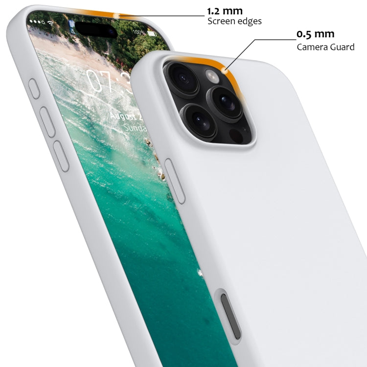 For iPhone 16 Pro Shockproof Silicone Magsafe Phone Case(White) - iPhone 16 Pro Cases by buy2fix | Online Shopping UK | buy2fix