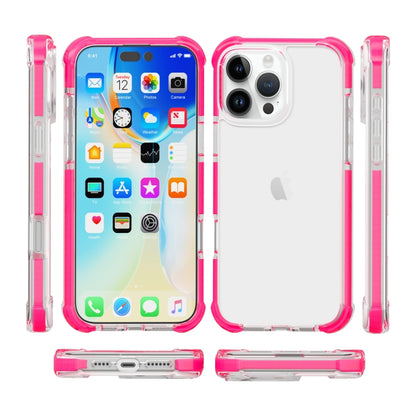 For iPhone 16 Pro Four-corner Shockproof TPU + Acrylic Phone Case(Pink) - iPhone 16 Pro Cases by buy2fix | Online Shopping UK | buy2fix