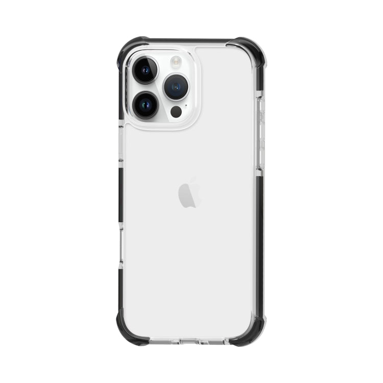 For iPhone 16 Pro Four-corner Shockproof TPU + Acrylic Phone Case(Black + Transparent) - iPhone 16 Pro Cases by buy2fix | Online Shopping UK | buy2fix