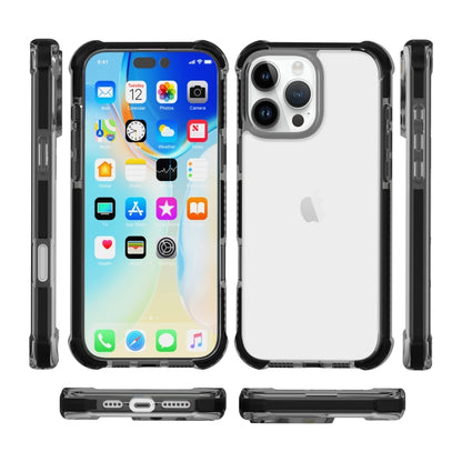 For iPhone 16 Pro Four-corner Shockproof TPU + Acrylic Phone Case(Black) - iPhone 16 Pro Cases by buy2fix | Online Shopping UK | buy2fix