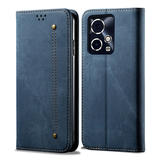 For Honor 90 GT Denim Texture Flip Leather Phone Case(Blue) - Honor Cases by buy2fix | Online Shopping UK | buy2fix