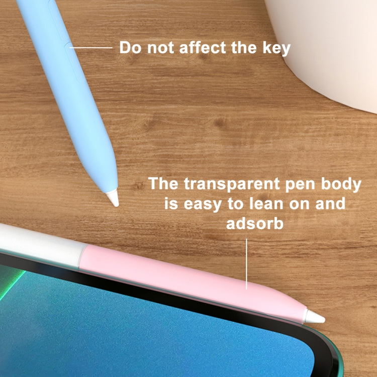 For Xiaomi Stylus Pen 2 Jelly Style Translucent Silicone Protective Pen Case(Blue) - Pencil Accessories by buy2fix | Online Shopping UK | buy2fix