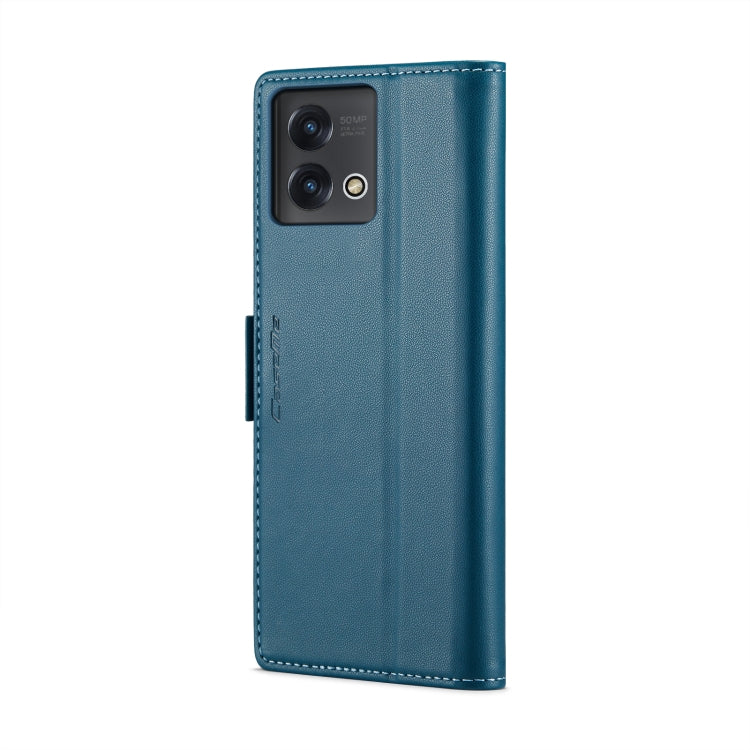 For Motorola Moto G Stylus 5G 2023 CaseMe 023 Butterfly Buckle Litchi Texture RFID Anti-theft Leather Phone Case(Blue) - Motorola Cases by CaseMe | Online Shopping UK | buy2fix