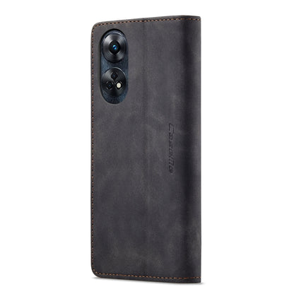 For OPPO Reno8 T 4G CaseMe 013 Multifunctional Horizontal Flip Leather Phone Case(Black) - OPPO Cases by CaseMe | Online Shopping UK | buy2fix