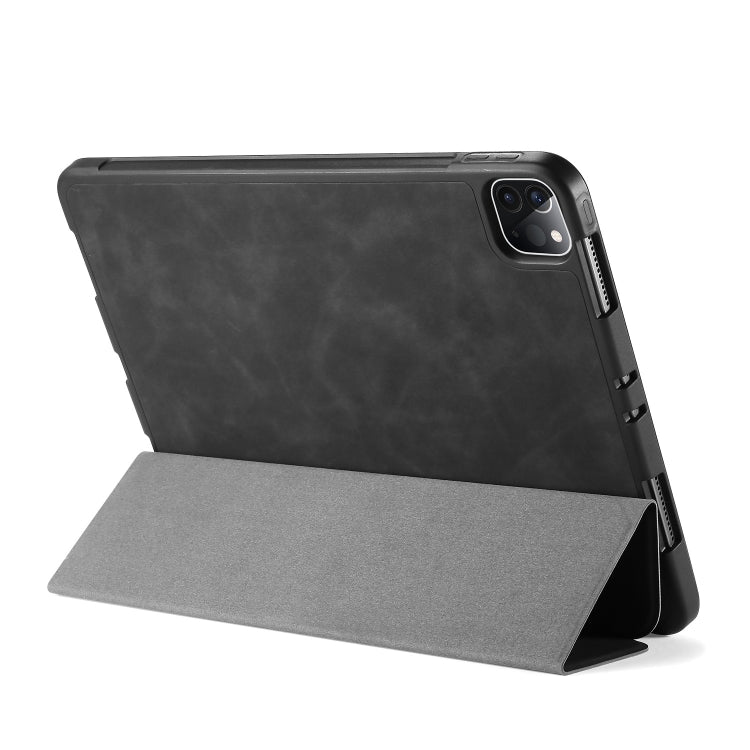 For iPad Pro 11 (2020) DG.MING See Series Horizontal Flip Leather Tablet Case ，with Holder & Pen Tray(Black) - iPad Pro 11 (2020) Cases by DG.MING | Online Shopping UK | buy2fix