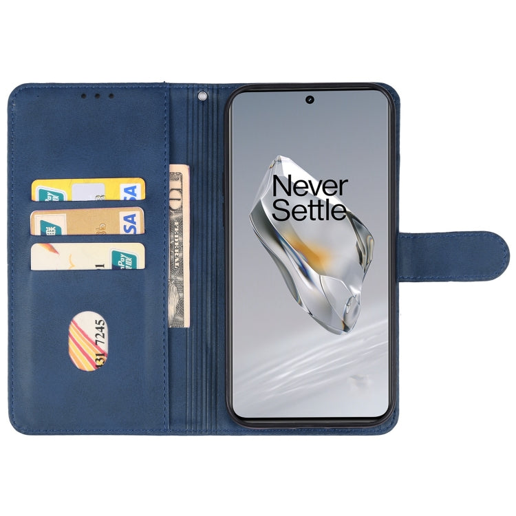 For OnePlus 12 Leather Phone Case(Blue) - OnePlus Cases by buy2fix | Online Shopping UK | buy2fix