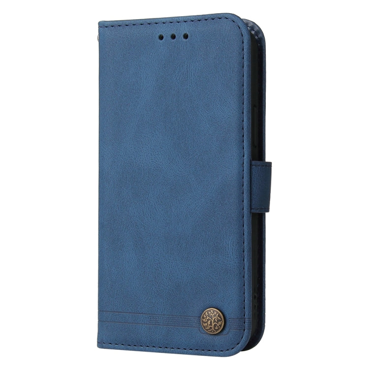 For iPhone 16 Skin Feel Life Tree Leather Phone Case(Blue) - iPhone 16 Cases by buy2fix | Online Shopping UK | buy2fix