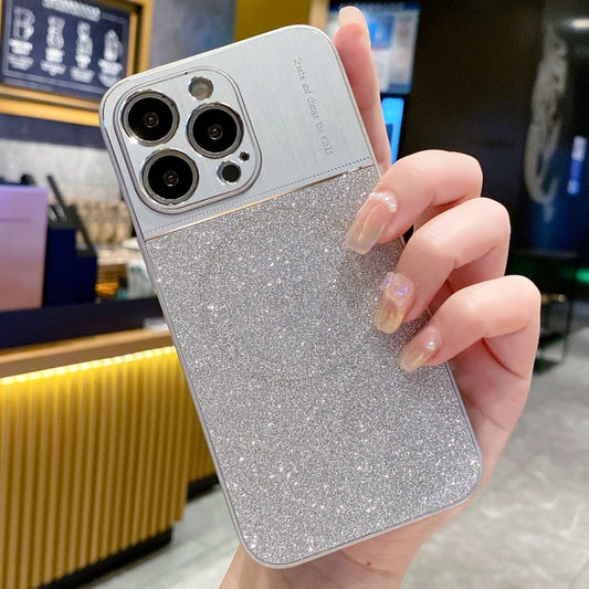 For iPhone 13 Pro Magsafe Magnetic Metallic Glitter Powder Shockproof Phone Case(Grey) - iPhone 13 Pro Cases by buy2fix | Online Shopping UK | buy2fix