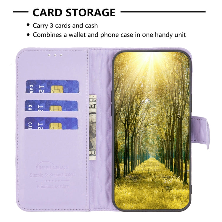 For iPhone 16 Plus Diamond Lattice Wallet Flip Leather Phone Case(Purple) - iPhone 16 Plus Cases by buy2fix | Online Shopping UK | buy2fix