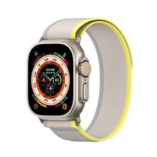 For Apple Watch 9 45mm DUX DUCIS YJ Series Nylon Watch Band(Yellow) - Watch Bands by DUX DUCIS | Online Shopping UK | buy2fix